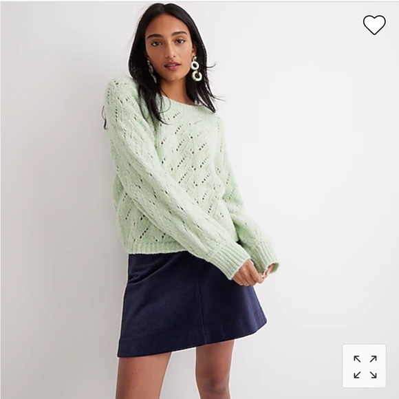 J.Crew Pointelle crewneck sweater - Picture 2 of 9